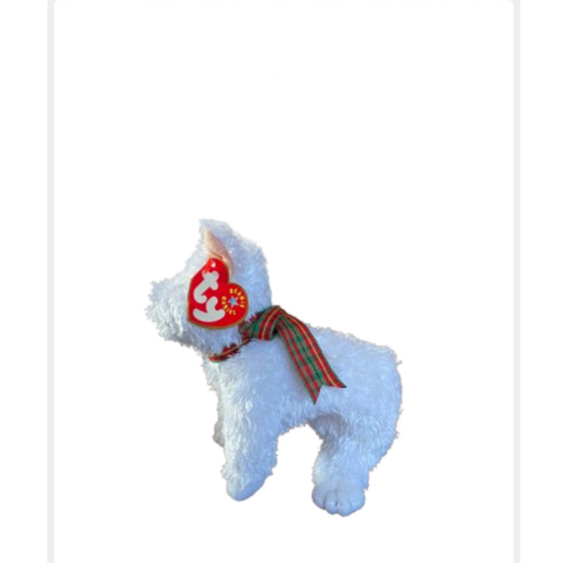 Ty Beanie Baby Kirby White Plush Stuffed Animal - Picture 2 of 5